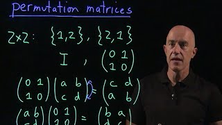 Permutation matrices  Lecture 9  Matrix Algebra for Engineers [upl. by Nnylkcaj]