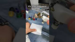 Hand sewing never faster than our SewMe Handy Sewer😌 sew sewing diy sewingprojects foryou [upl. by Malchus743]