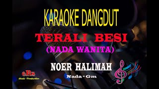 Karaoke Terali Besi Nada Wanita  Noer Halimah Karaoke Dangdut Tanpa Vocal [upl. by Ali454]