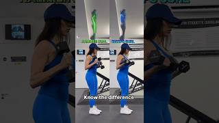 ❗️Know the difference❗️ hammer curl vs biceps curl biceps bicepsworkout armworkout [upl. by Huggins359]