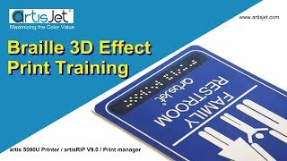 Braille 3D effect print training [upl. by Ynnij]