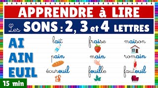 Apprendre à lire  Montessori  Les sons  Exercice de lecture les graphèmes de 2 3 et 4 lettres [upl. by Ahsennod]