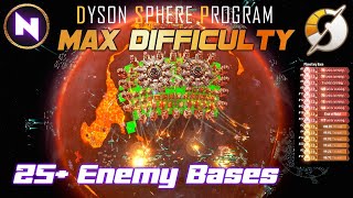 How To Attack 25 Dark Fog Bases  MAX DIFFICULTY  10  Dyson Sphere Program  Lets Play [upl. by Tarrsus]