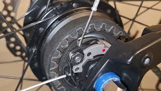 Flat tyre on Shimano Nexus Alfine 8 speed hub [upl. by Pubilis336]