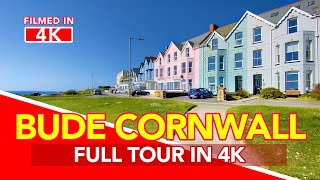 BUDE CORNWALL  Full tour of Bude Cornwall England including the beach and famous Bude Sea Pool 4K [upl. by Norvun]