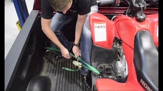 How to Properly Use Tie Downs Ratchet Straps Pull Straps Bungee Cords [upl. by Nnaihs]