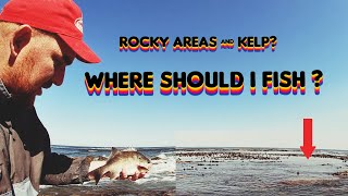 How to identify good fishing spots Rocky areas amp Kelp [upl. by Fagen]