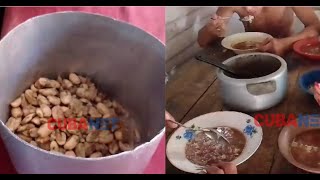 CUBANOS hacen “FRIJOLES” con semillas de mamoncillos [upl. by Allehs]