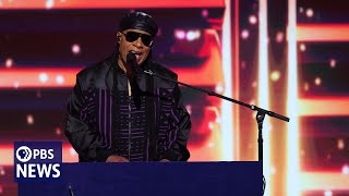 WATCH Stevie Wonder performs at 2024 Democratic National Convention  2024 DNC Night 3 [upl. by Scully99]