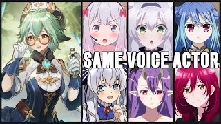 Genshin Impact SUCROSE Voice Actors in Anime Roles Akane Fujita SagiriSistineLeviathanTsumugi [upl. by Attiuqehs]