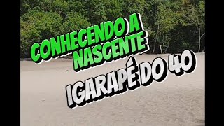 nascente do Igarapé do 40 impressionante eu bebi a água assista o vídeo [upl. by Anaujal]