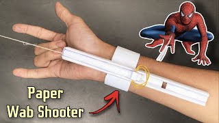 How To Make SPIDERMAN web shooter with paper  MARVEL toy making  Paper Gun  Paper Craft [upl. by Towny]