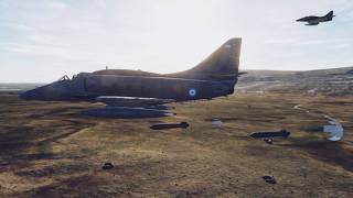 The Last Argentine A4 Airstrike 13 June 1982 Falklands [upl. by Biel]