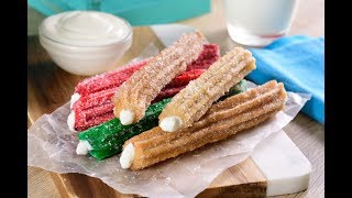 Churros Tricolor Horneados [upl. by Ahsemed]