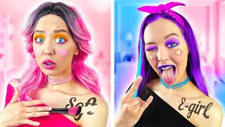 EGirl vs Soft Girl  How to Be Popular in School  GOOD vs BAD GIRL– Funny Moments by La La Life [upl. by Alonso]