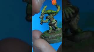 Flocking the goblin miniature base dungeonsanddragons [upl. by Killam]