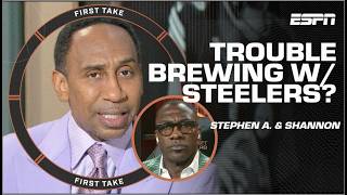 Stephen A thinks the Pittsburgh Steelers have LAST PLACE ‘WRITTEN ALL OVER THEM’ 👀  First Take [upl. by Antonino]