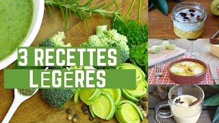 3 RECETTES FACILES POUR MANGER LÉGER APRES LES FÊTES [upl. by Trudy]