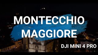 MONTECCHIO MAGGIORE by night  Vista INCREDIBILE della città fatta con drone DJI [upl. by Niwred104]