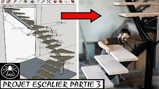 ►FABRIQUER ESCALIER EN MÉTAL PARTIE 3 Les marches avec LJVS [upl. by Kirbee]