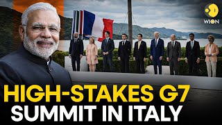 G7 Summit 2024 Italy LIVE Italy PM Giorgia Meloni welcomes G7 leaders  Italy LIVE  WION LIVE [upl. by Hamid]