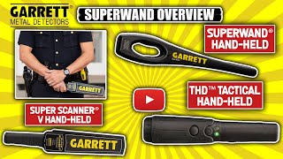 Garrett Superwand security wand metal detector Overview [upl. by Kassandra]