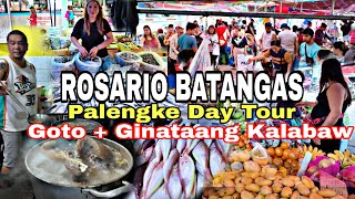 GOTO  GINATAANG KALABAW  ROSARIO BATANGAS PALENGKE DAY TOUR [upl. by Redneval]