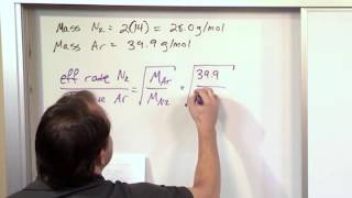 Lesson 24  Diffusion And Effusion Part 2 [upl. by Gorski]