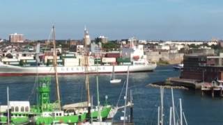 Geest Line Ship is coming in Portsmouth [upl. by Htiderem]