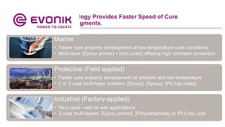 Polyamine Curing Agents Meeting the Industry Need for Enhanced Productivity  Evonik [upl. by Anirdnajela]