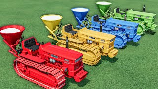 Farming OF Colors  LIME WORK with SUPER CRAWLER Mini Tractors  Farming Simulator 22 [upl. by Serra485]