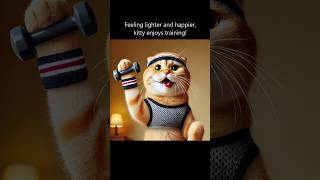 Fit Kitty From Fluffy to Fit cat funny cute [upl. by Icyaj]