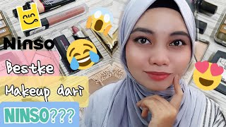 Ninso makeup haul and review ninso makeupreview [upl. by Aramahs]