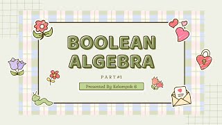 KONVERSI ANTAR BENTUK KANONIK amp REPRESENTASI FUNGSI BOOLEAN  Matematika Diskrit Kelompok 6 [upl. by Nilecoj]