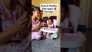 Babys healthy breakfast 🤤🤤 oatsrecipe babyfoodrecipe shotrs youtubeshorts [upl. by Cammy]