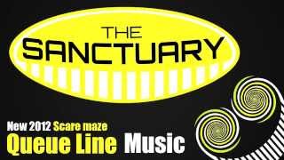 Alton Towers Audio  Scarefest 2012 The Sanctuary Queue Line Music [upl. by Cailean]