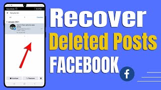 How To Recover Facebook Deleted Posts From Facebook Recycle Bin Folder [upl. by Inessa]