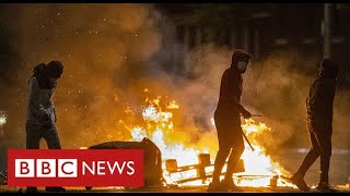 Worst violence in Belfast for years as British and Irish leaders call for calm  BBC News [upl. by Ranique]