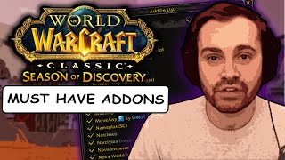 Get these ESSENTIAL Addons for Season of Discovery leveling and more [upl. by Yenffit]