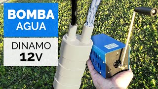 Económica y Potente BOMBA de AGUA MANUAL ⚡💧 Saca Agua Gratis Usando un Generador con Dínamo [upl. by Notsua567]