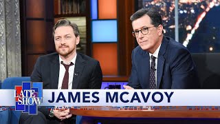 James McAvoy Plays Stephen Colberts Lightning Round [upl. by Ynna252]