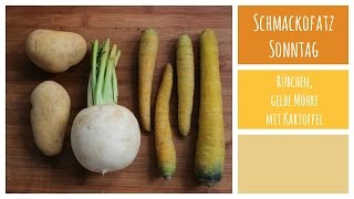 Schmackofatz Sonntag 2  Babybrei kochen  Rübchen gelbe Möhren Kartoffel [upl. by Holle]