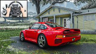 Porsche 959  Crew Motorfest Steering Wheel No HUD Gameplay [upl. by Adnuhsar]