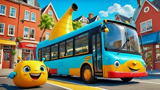 The Wheels on the Bus  Nursery Rhymes  Kids Songs  Fun and Learning [upl. by Nojad]