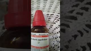 রূপচর্চায় হোমিপ্যাথি Berberis aquifolium  Mother Tincture 30ML   Homoeopathic medicine [upl. by Tris]