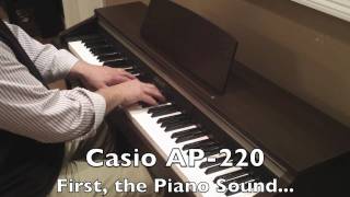 Casio AP220 Demo of 3 Tones  Piano Vibraphone Epiano [upl. by Maisey]