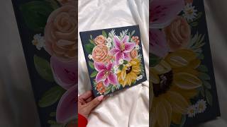 Painting Tiger Lilies  CAMILLA CREATIONS camillacreations artist painting acrylic canvasart [upl. by Ennelram]