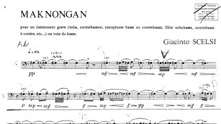 Giacinto Scelsi  quotMaknonganquot for Double Bass Solo [upl. by Annaig]