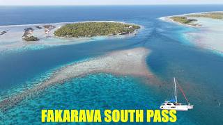 303 Arriving in the Fakarava South Pass one of the most famous dive locations in the world [upl. by Oiluj]