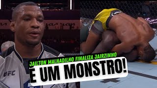 JAILTON MALHADINHO ATROPELOU JAIRZINHO ROZENSTRUIK RESULTADOS UFC CHARLOTTE [upl. by Buffo442]